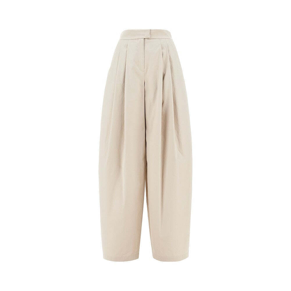 Emporio Armani Gabardine Wide Pants With Darts